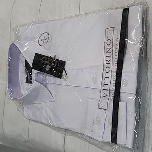 Vittorino signature collection boys button down long sleeves shirt